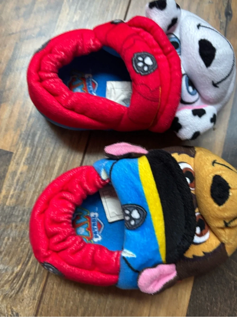 Paw patrol Chase & Marshall slippers toddler size 5/6
